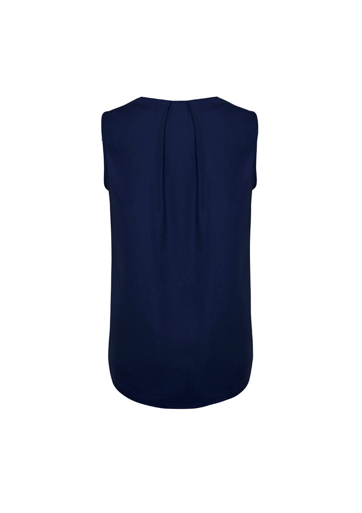 RB973LN Womens Estelle Sleeveless Pleat Detail Blouse