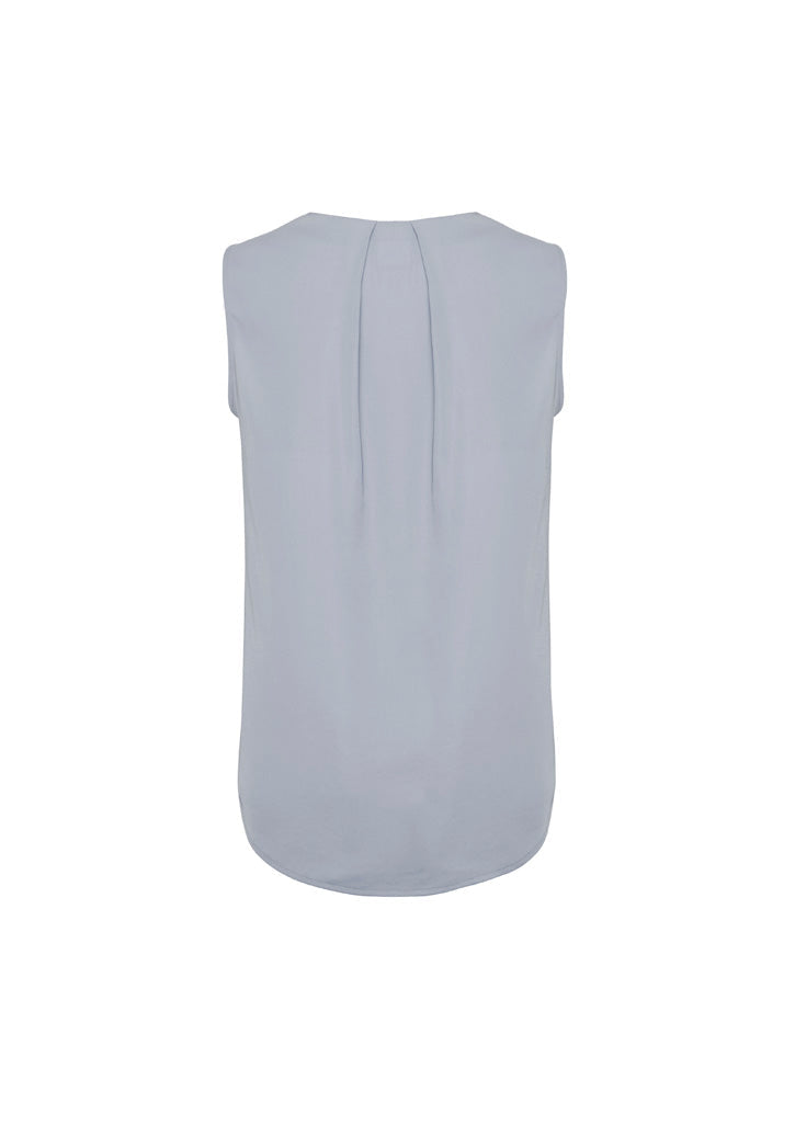 RB973LN Womens Estelle Sleeveless Pleat Detail Blouse
