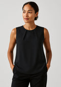 RB973LN Womens Estelle Sleeveless Pleat Detail Blouse