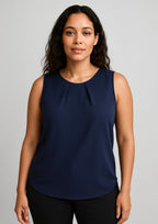 RB973LN Womens Estelle Sleeveless Pleat Detail Blouse