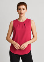 RB973LN Womens Estelle Sleeveless Pleat Detail Blouse