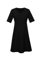 RD974L Womens Siena Extended Short Sleeve Dress