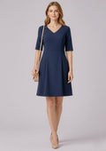 RD974L Womens Siena Extended Short Sleeve Dress