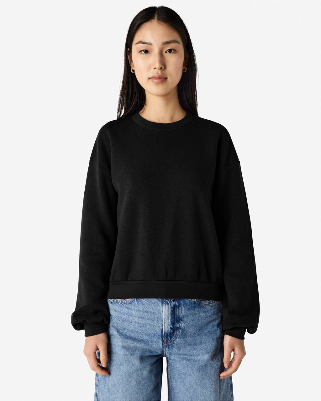 RF494 American Apparel Reflex Fleece Women's Crewneck Sweatshirt
