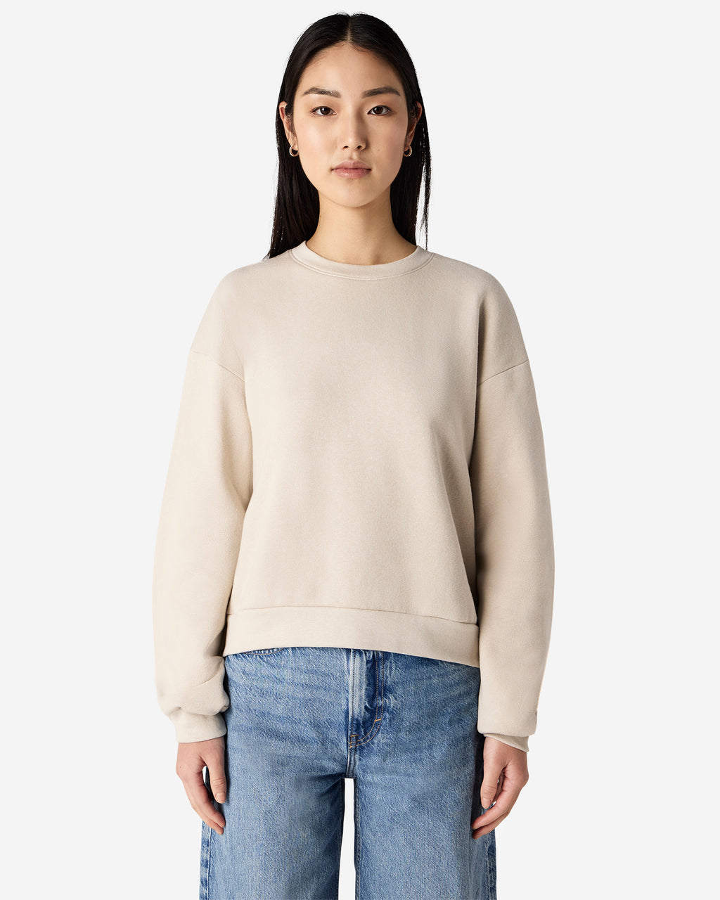 RF494 American Apparel Reflex Fleece Women's Crewneck Sweatshirt