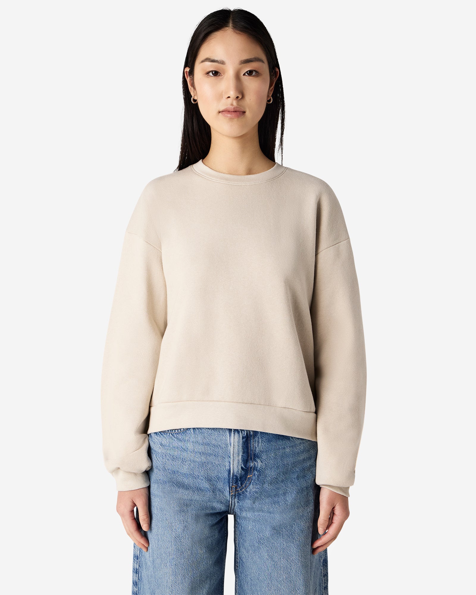 RF494 American Apparel Reflex Fleece Women's Crewneck Sweatshirt