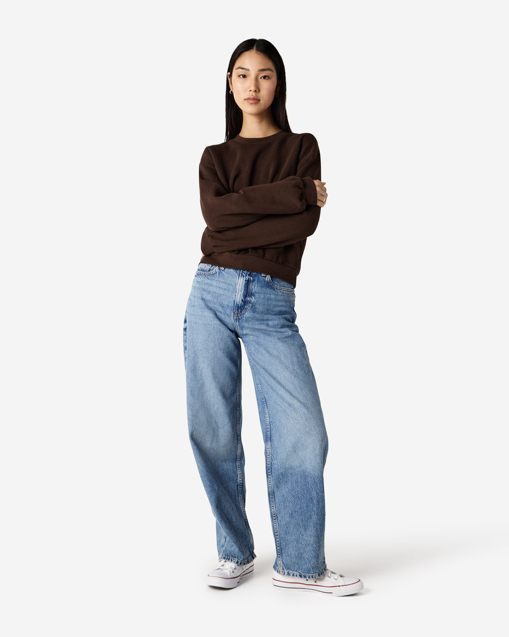 RF494 American Apparel Reflex Fleece Women's Crewneck Sweatshirt