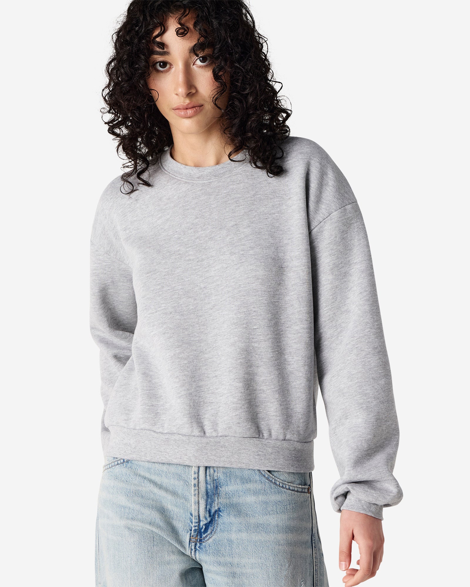 RF494 American Apparel Reflex Fleece Women's Crewneck Sweatshirt