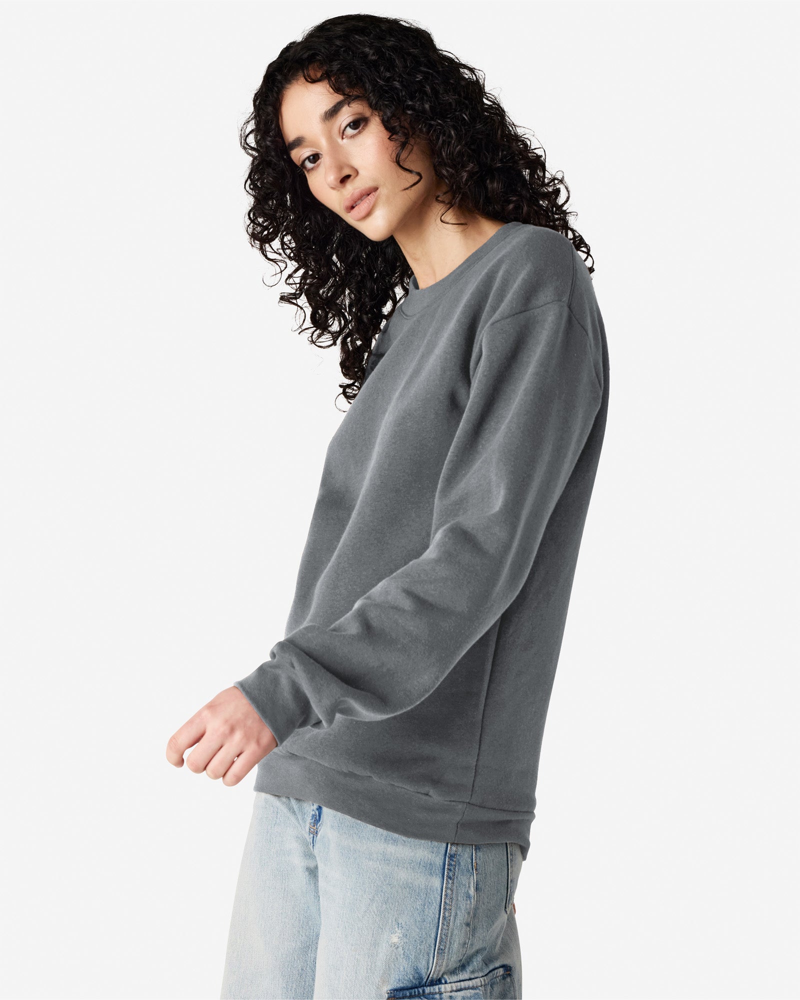 RF496 American Apparel Reflex Fleece Unisex Crewneck Sweatshirt