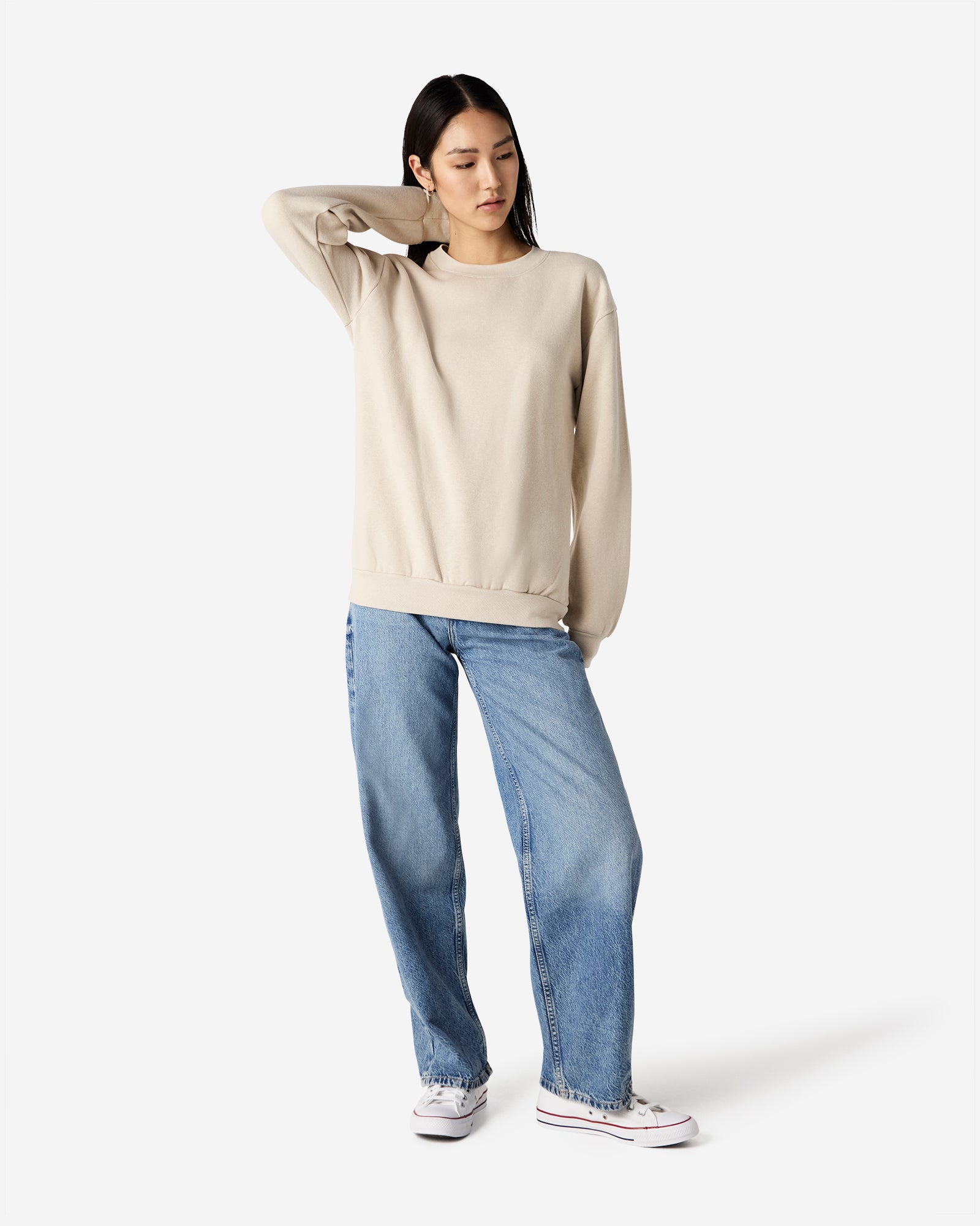 RF496 American Apparel Reflex Fleece Unisex Crewneck Sweatshirt