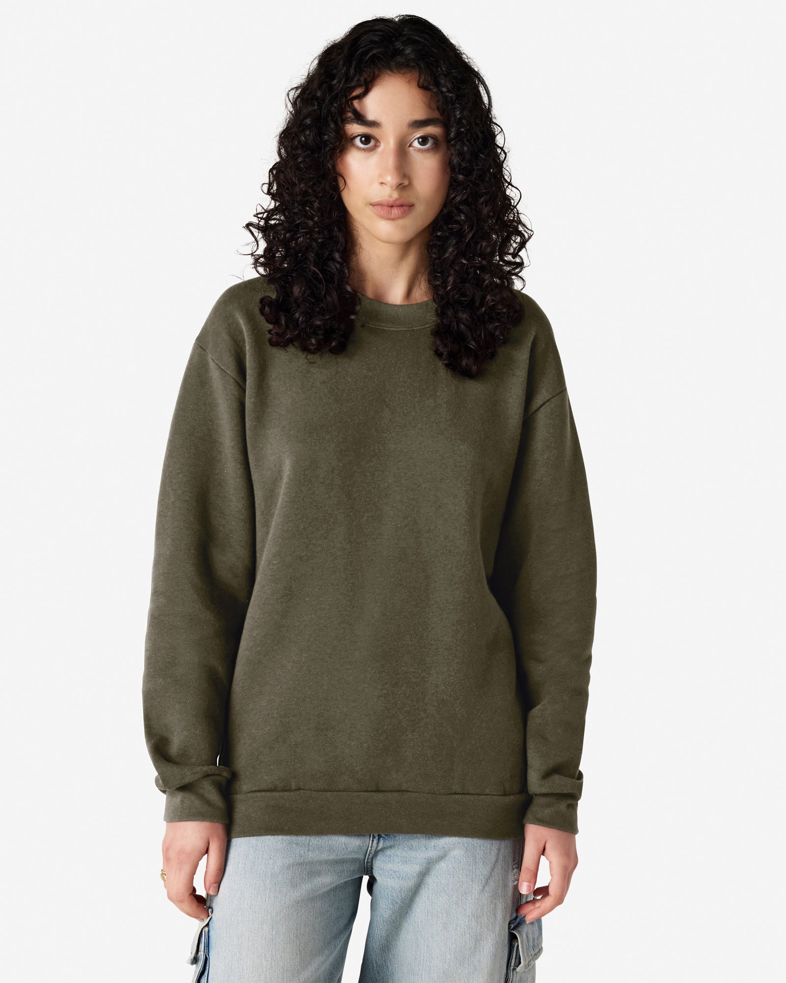 RF496 American Apparel Reflex Fleece Unisex Crewneck Sweatshirt