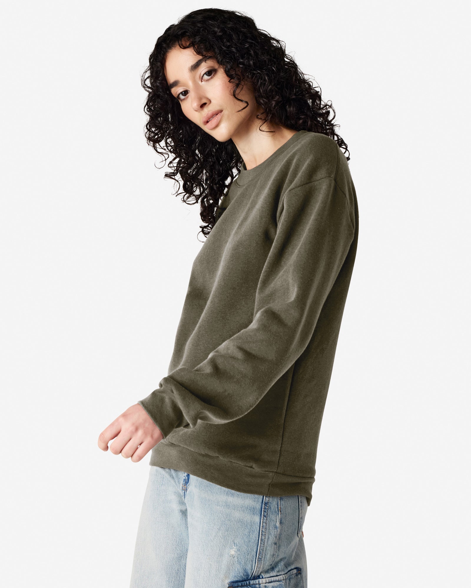 RF496 American Apparel Reflex Fleece Unisex Crewneck Sweatshirt