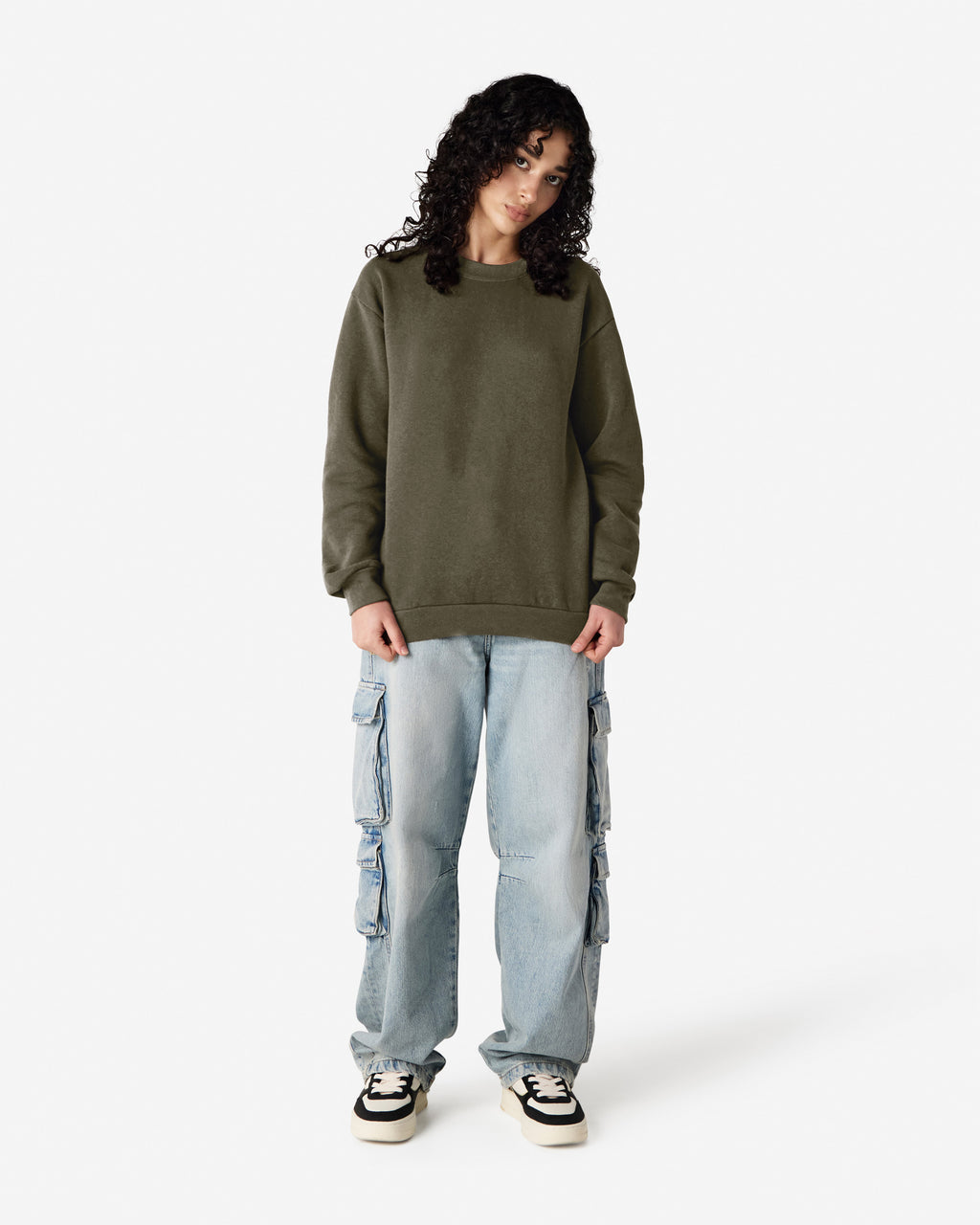 RF496 American Apparel Reflex Fleece Unisex Crewneck Sweatshirt