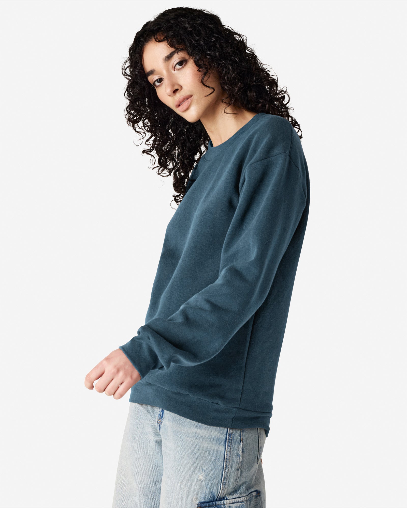 RF496 American Apparel Reflex Fleece Unisex Crewneck Sweatshirt