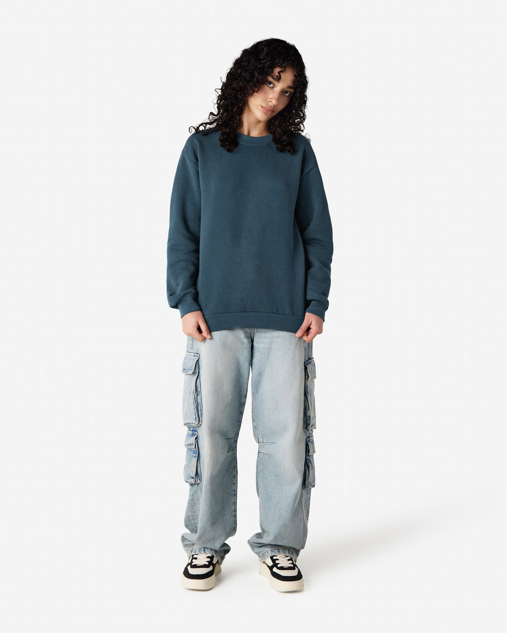 RF496 American Apparel Reflex Fleece Unisex Crewneck Sweatshirt