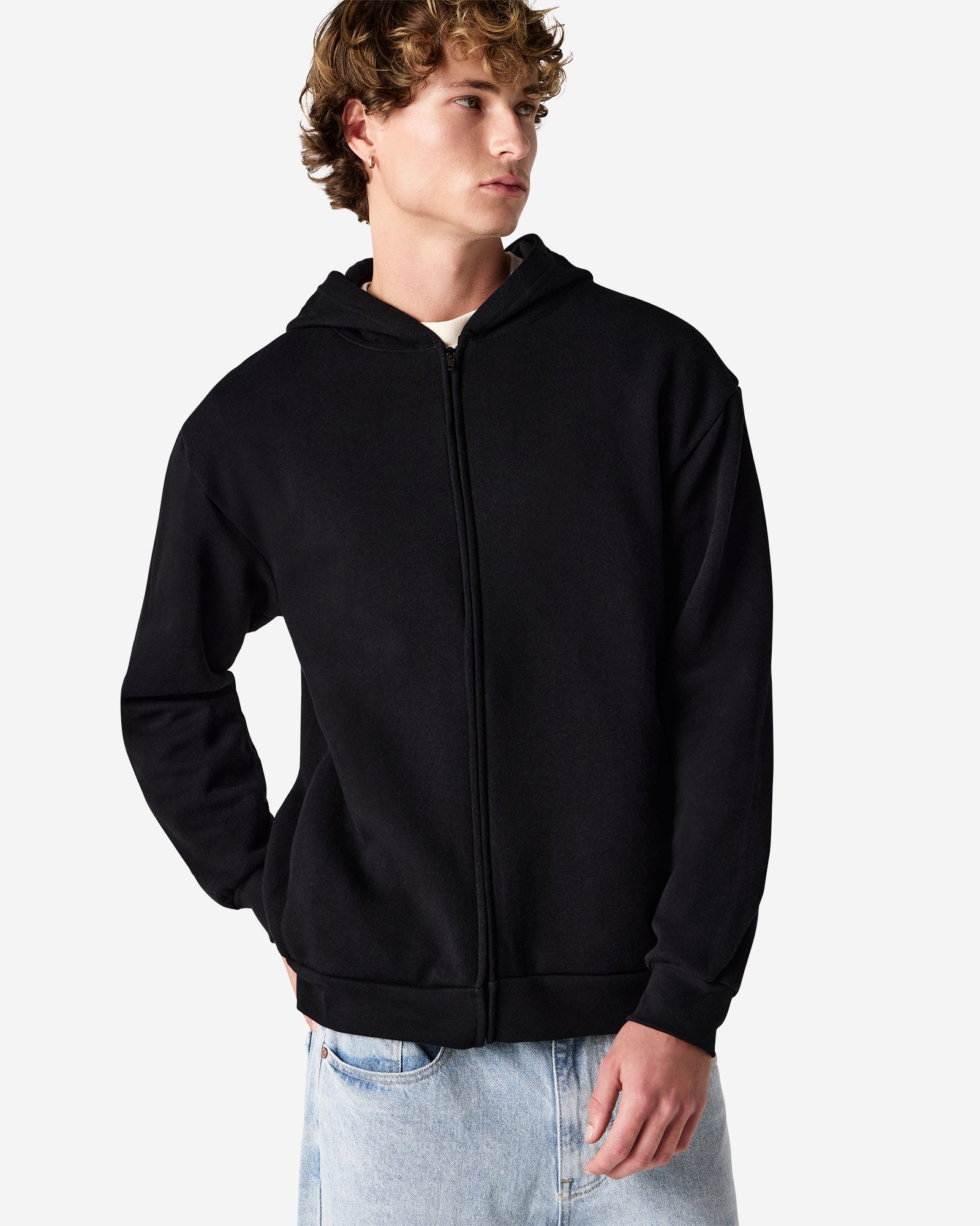 RF497 American Apparel Reflex Fleece Unisex Full Zip Hooded Sweat