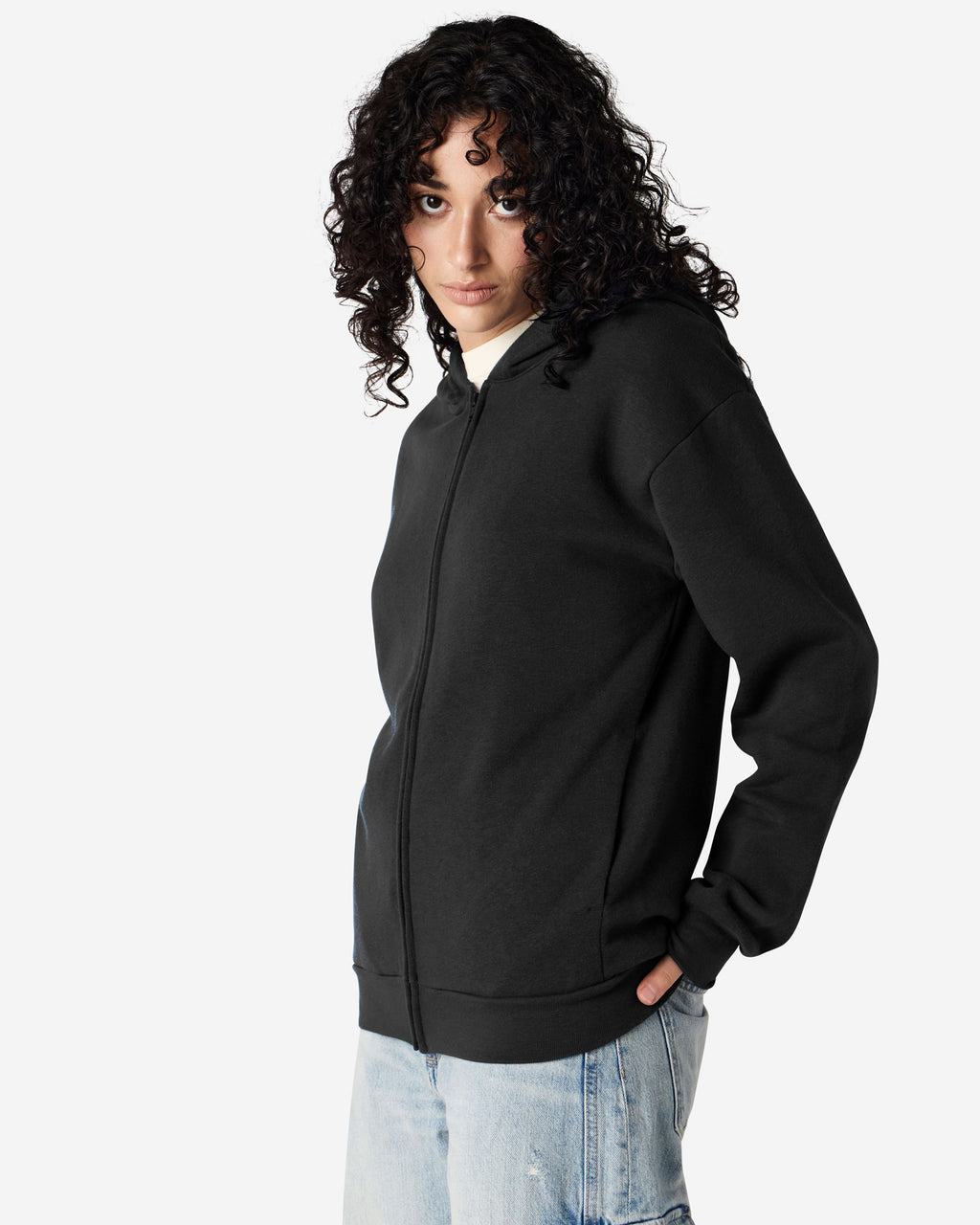 RF497 American Apparel Reflex Fleece Unisex Full Zip Hooded Sweat