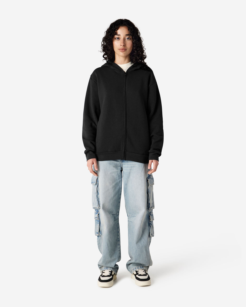 RF497 American Apparel Reflex Fleece Unisex Full Zip Hooded Sweat