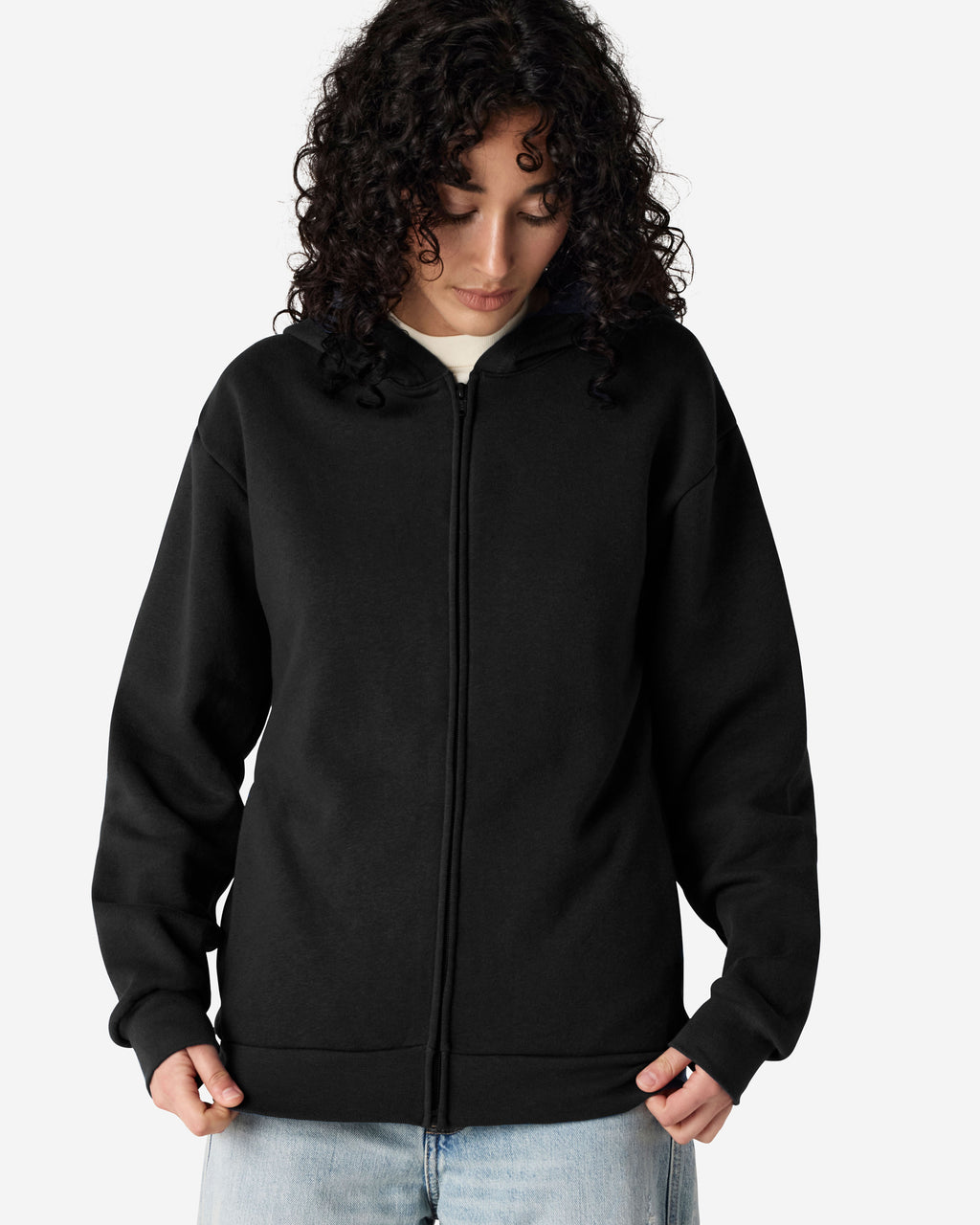 RF497 American Apparel Reflex Fleece Unisex Full Zip Hooded Sweat