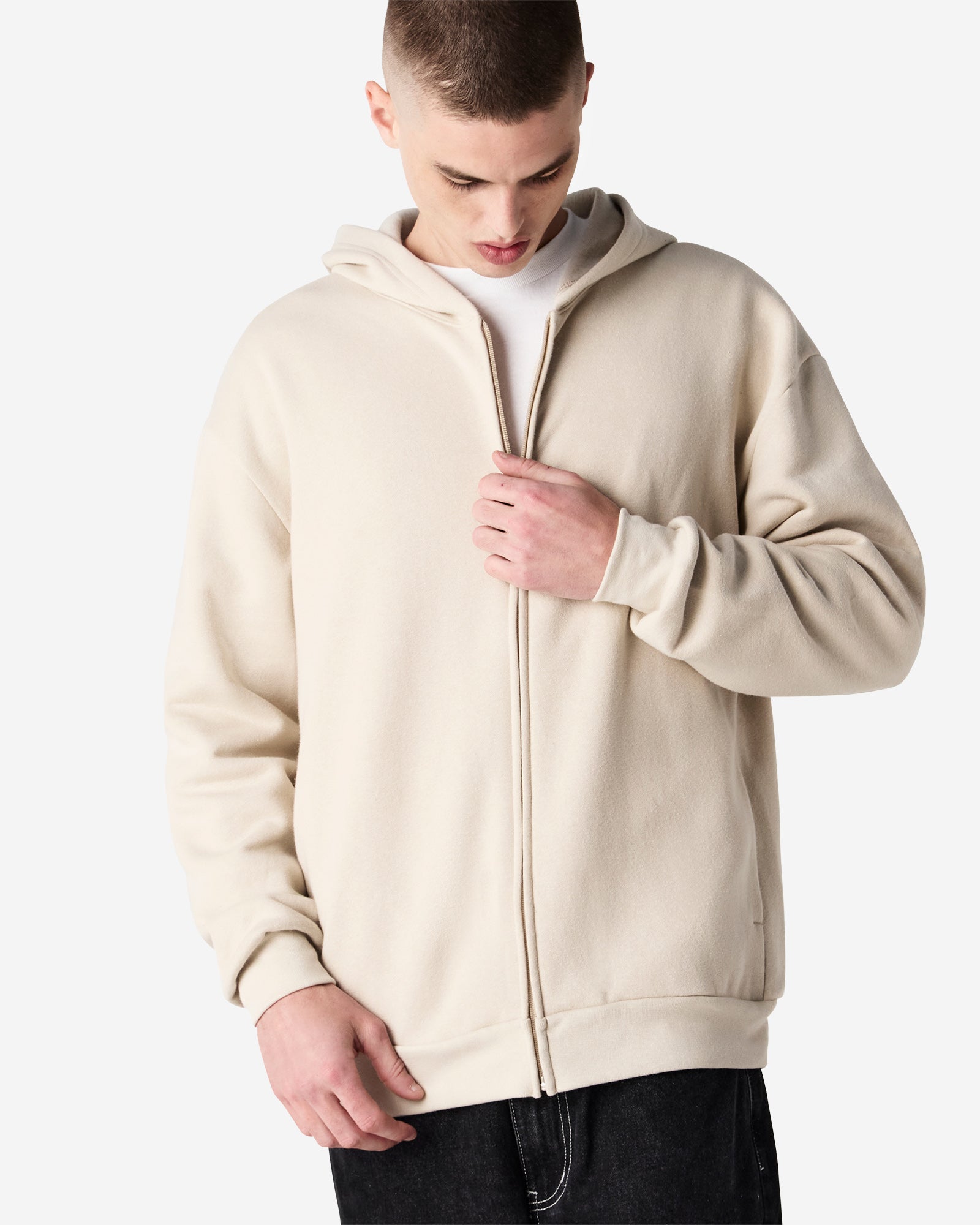 RF497 American Apparel Reflex Fleece Unisex Full Zip Hooded Sweat