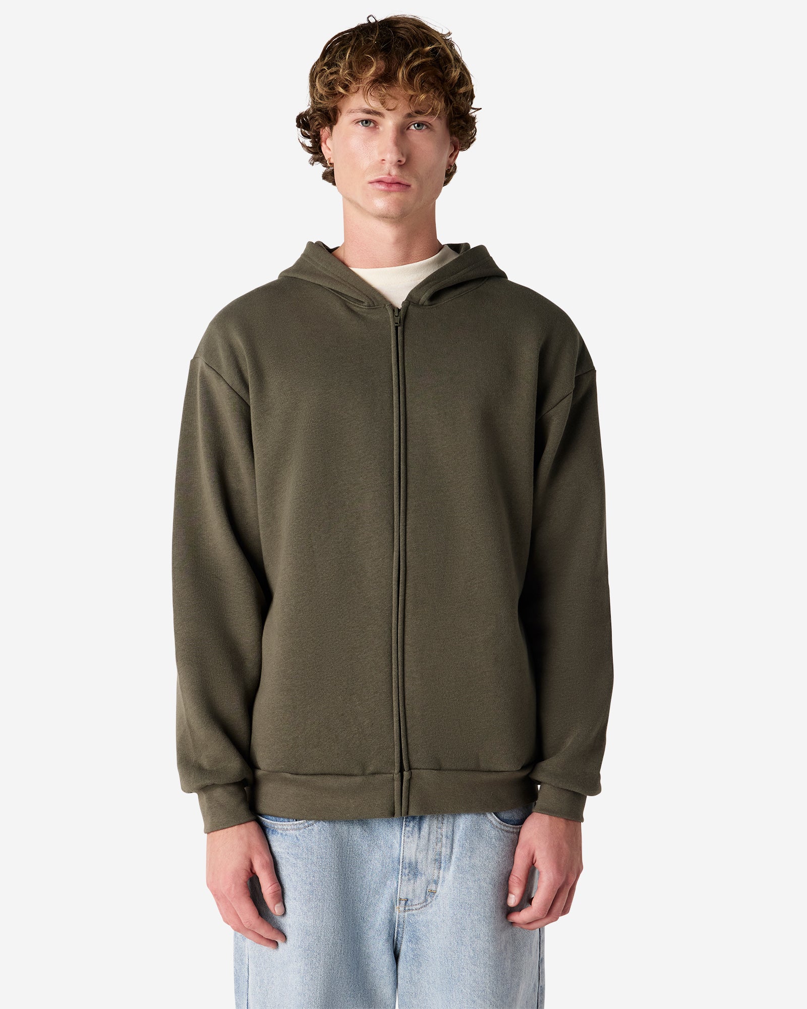 RF497 American Apparel Reflex Fleece Unisex Full Zip Hooded Sweat