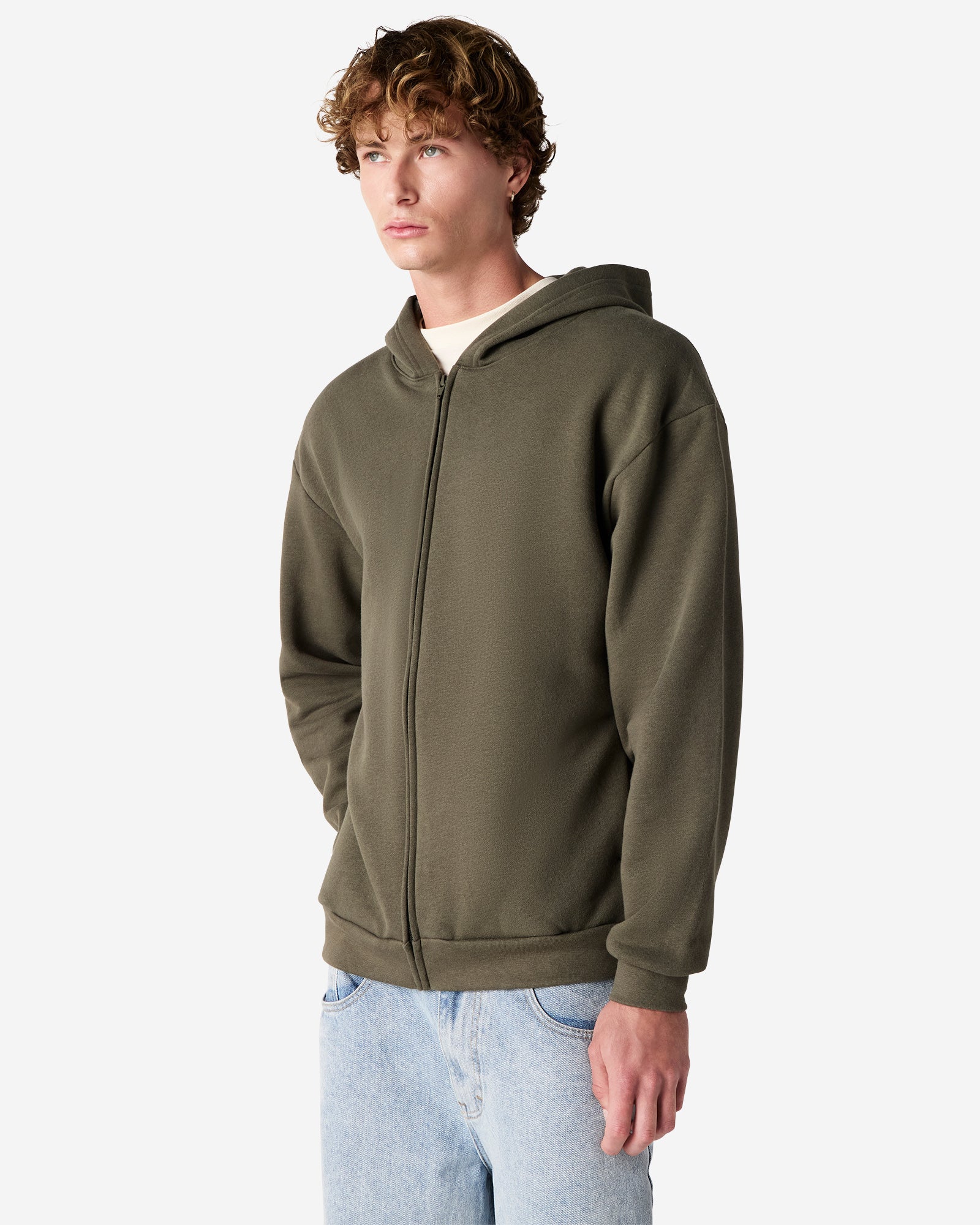 RF497 American Apparel Reflex Fleece Unisex Full Zip Hooded Sweat