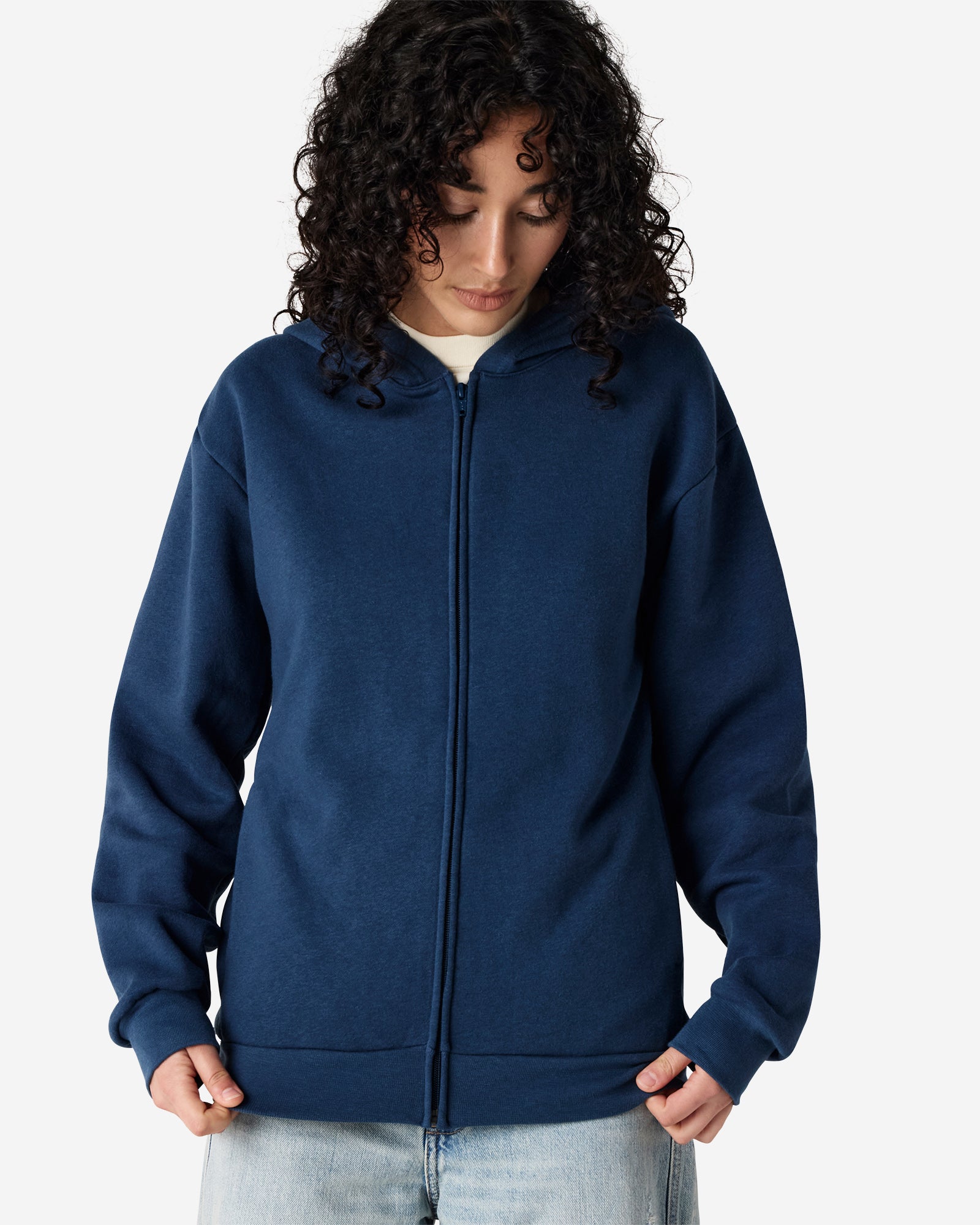 RF497 American Apparel Reflex Fleece Unisex Full Zip Hooded Sweat