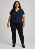 RGP304L Womens Scuba Ponte Mid-rise Pull-on Pant