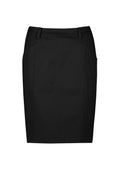 RGS264L Womens Mid Waist Stretch Chino Skirt
