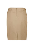 RGS264L Womens Mid Waist Stretch Chino Skirt