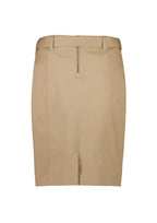 RGS264L Womens Mid Waist Stretch Chino Skirt