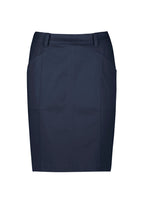 RGS264L Womens Mid Waist Stretch Chino Skirt