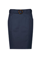 RGS264L Womens Mid Waist Stretch Chino Skirt