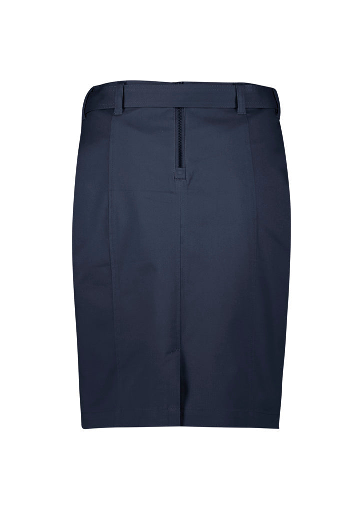 RGS264L Womens Mid Waist Stretch Chino Skirt