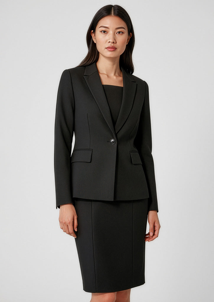 RJ401L Womens Renew Single Button Mid Length Jacket