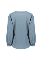 RU568LL Womens Ruche Long Sleeve Blouse