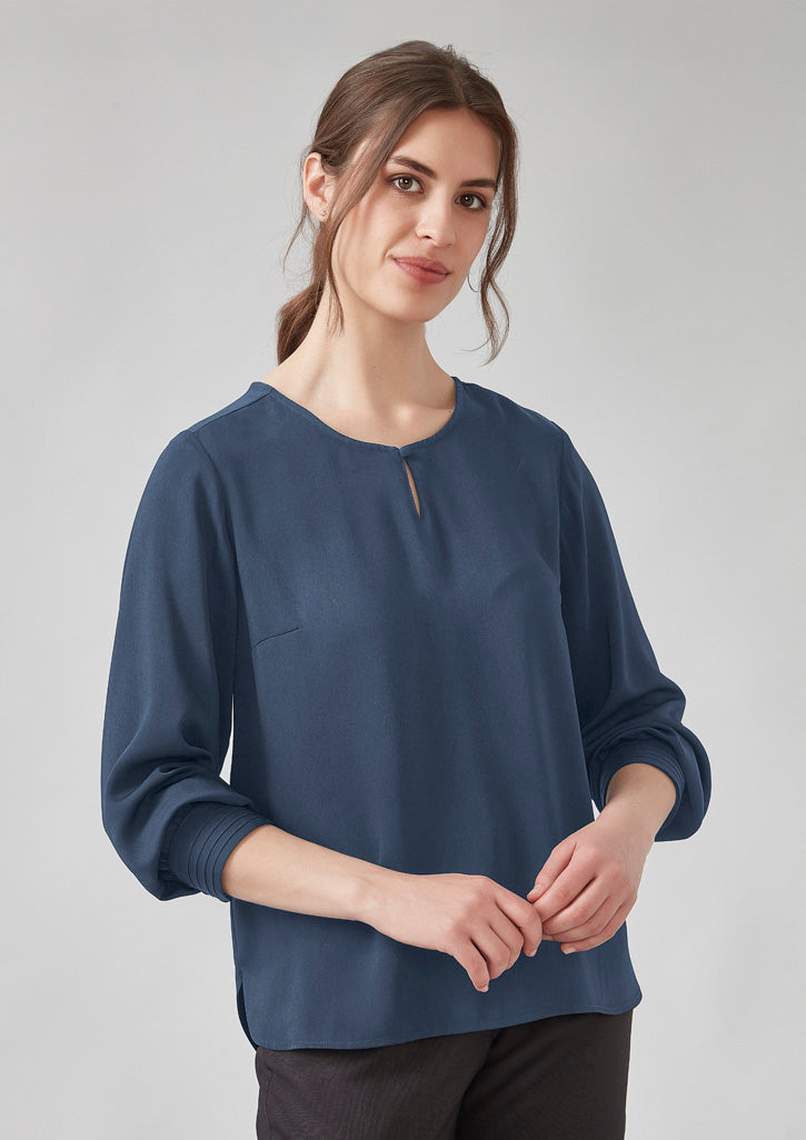 RU569LL Womens Evelyn Long Sleeve Blouse
