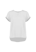 RU569LS Womens Evelyn Short Sleeve Blouse