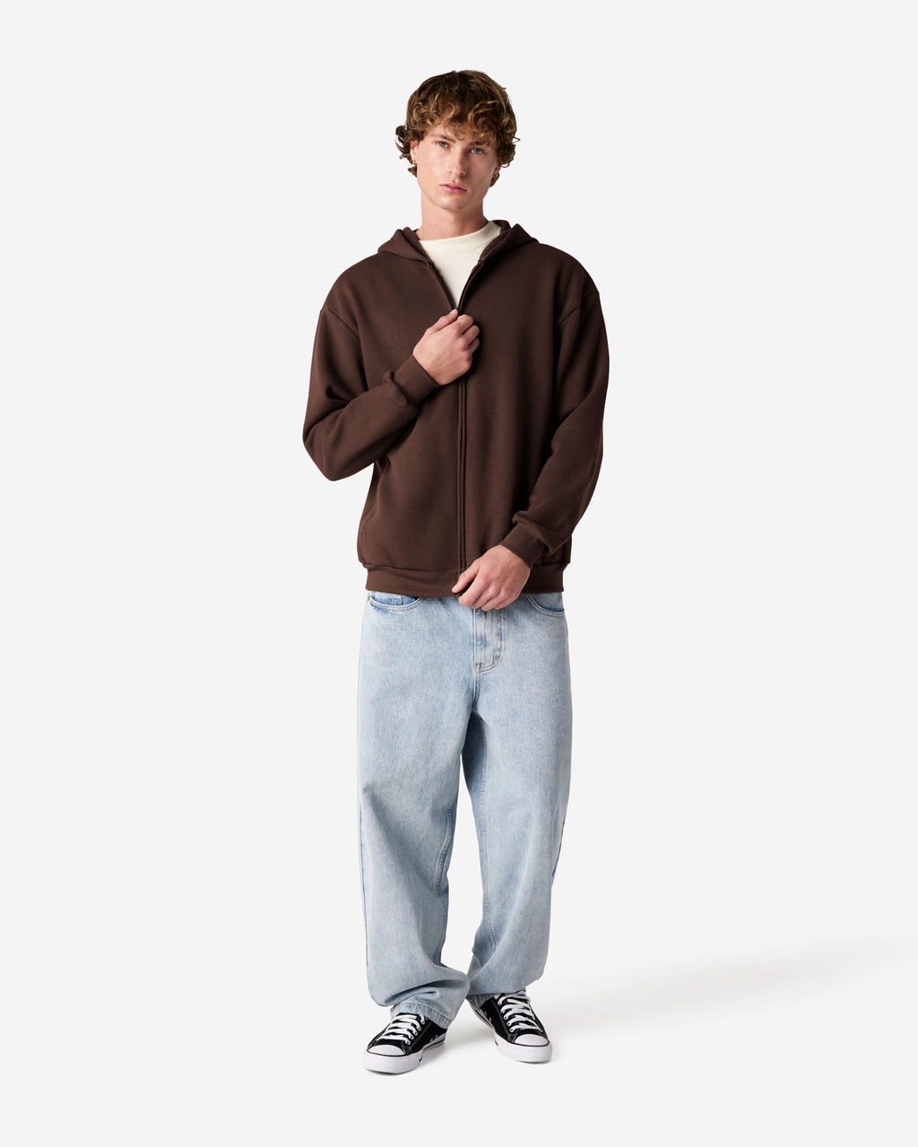 RF497 American Apparel Reflex Fleece Unisex Full Zip Hooded Sweat