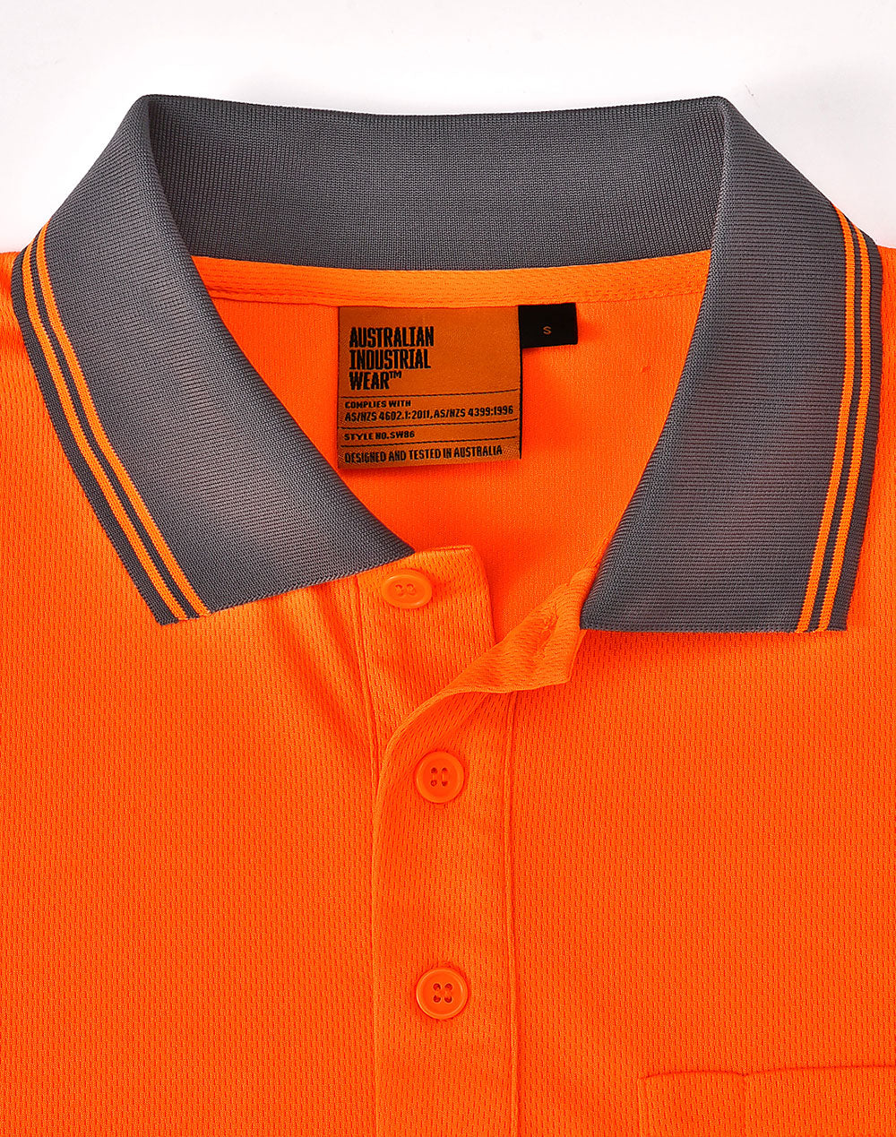 SW86 UNISEX COOLDRY® SEGMENTED LS HI-VIS POLO