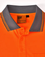 SW86 UNISEX COOLDRY® SEGMENTED LS HI-VIS POLO