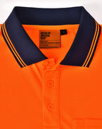 SW86 UNISEX COOLDRY® SEGMENTED LS HI-VIS POLO