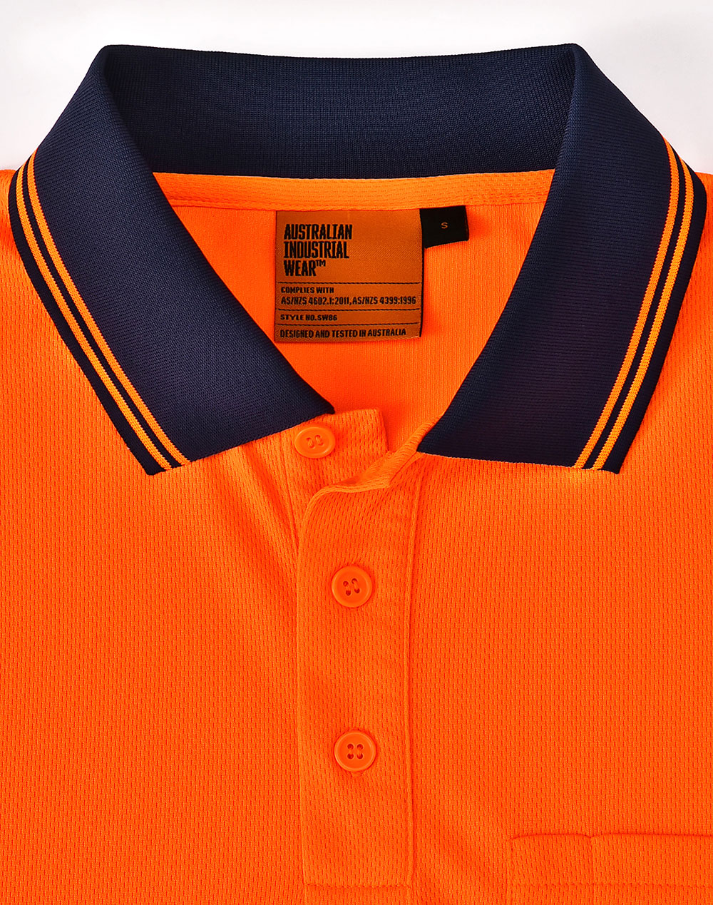 SW86 UNISEX COOLDRY® SEGMENTED LS HI-VIS POLO