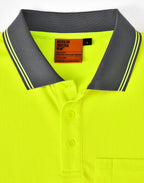 SW86 UNISEX COOLDRY® SEGMENTED LS HI-VIS POLO