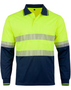 SW86 UNISEX COOLDRY® SEGMENTED LS HI-VIS POLO