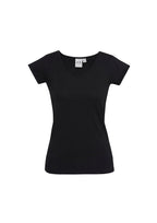 Womens Viva Short Sleeve V-Neck Tee T403L