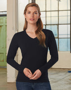 TS05A STRETCH LONG SLEEVE TEE - Ladies