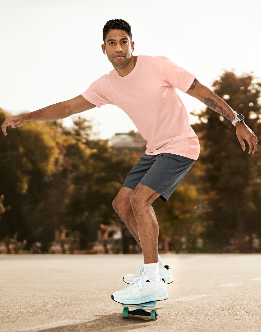 TS41 PREMIUM COTTON TEE SHIRT - Mens -Regular fit with longer body length