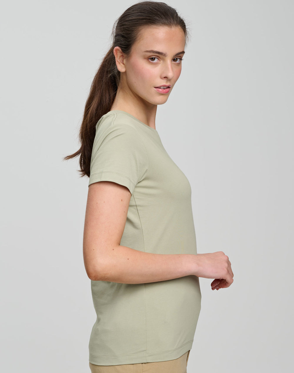 TS44 PREMIUM COTTON FACE TEE Ladie's