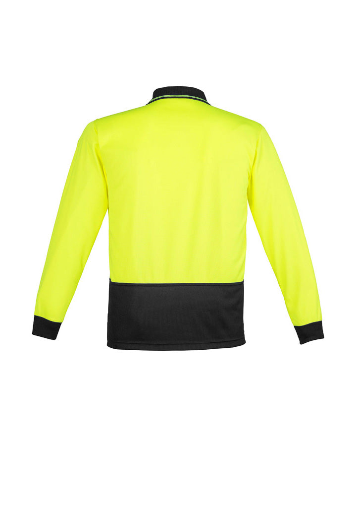 Syzmik Unisex Hi Vis Basic Spliced Polo - Long Sleeve ZH232